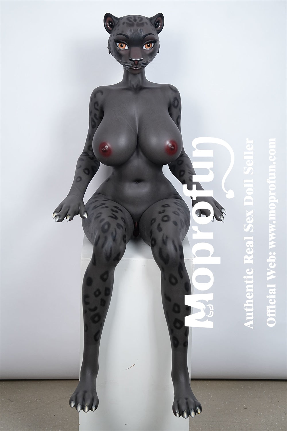 Moonvale Doll 5ft5in Furry Yiff Anthropomorphic Leopard Cat BBW Fantasy Silicone Adult Doll - Velara