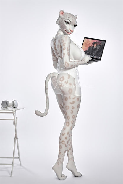 Moonvale Doll 5ft5in Moonvale 5ft5in Furry Leopard Cat Silicone Adult Doll Anthropomorphic Yiff Fantasy Doll - Velera