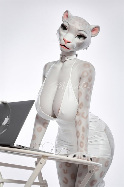 Moonvale Doll 5ft5in Moonvale 5ft5in Furry Leopard Cat Silicone Adult Doll Anthropomorphic Yiff Fantasy Doll - Velera