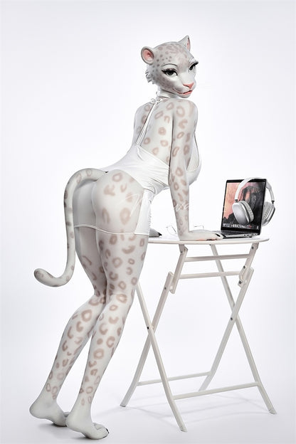 Moonvale Doll 5ft5in Moonvale 5ft5in Furry Leopard Cat Silicone Adult Doll Anthropomorphic Yiff Fantasy Doll - Velera