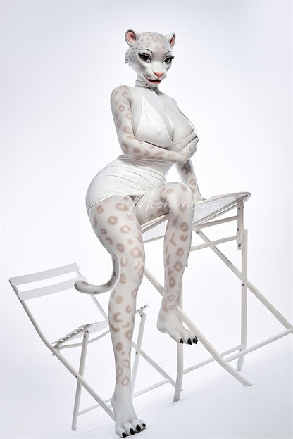Moonvale Doll 5ft5in Moonvale 5ft5in Furry Leopard Cat Silicone Adult Doll Anthropomorphic Yiff Fantasy Doll - Velera