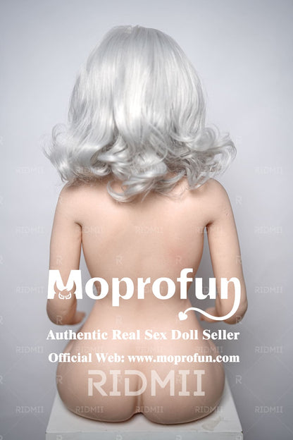 RIDMII Doll USA Stock | 5ft4.6in Real Full Size Gray Hair White Skin Full Silicone Love Doll for Single Man - Arin