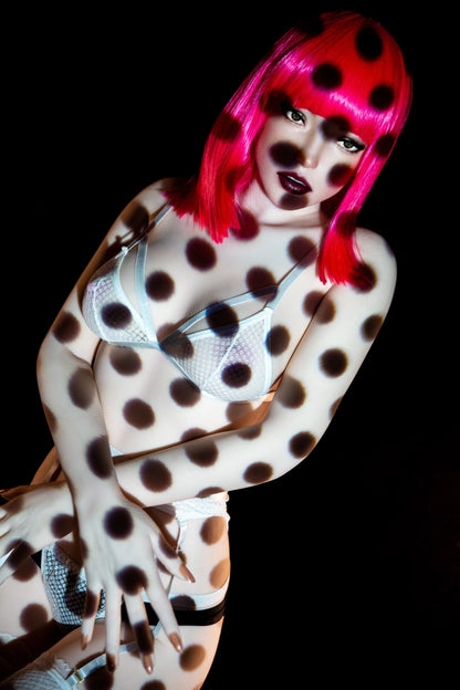 US Stock Climax Doll | 157cm 5ft2in Small Breast White Skin Hybrid Sex Doll with ROS Silicone Head - Polly