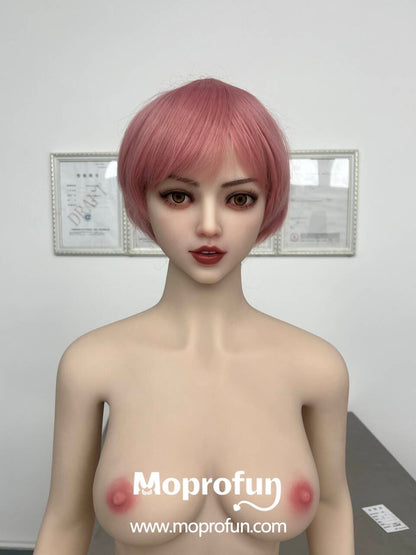 AIBEI Doll | 150cm 4ft11in Small Breast Pink Hair Korean Girl Adult TPE Sex Doll - Dola
