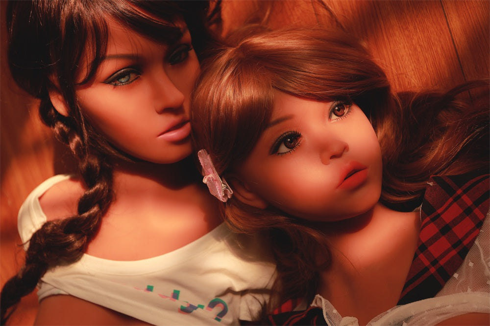 US Stock | Rifrano Doll 153cm/4ft9 Lifelike Petite Twin Girls Adult TPE Sex Doll - Thalia & Lyra