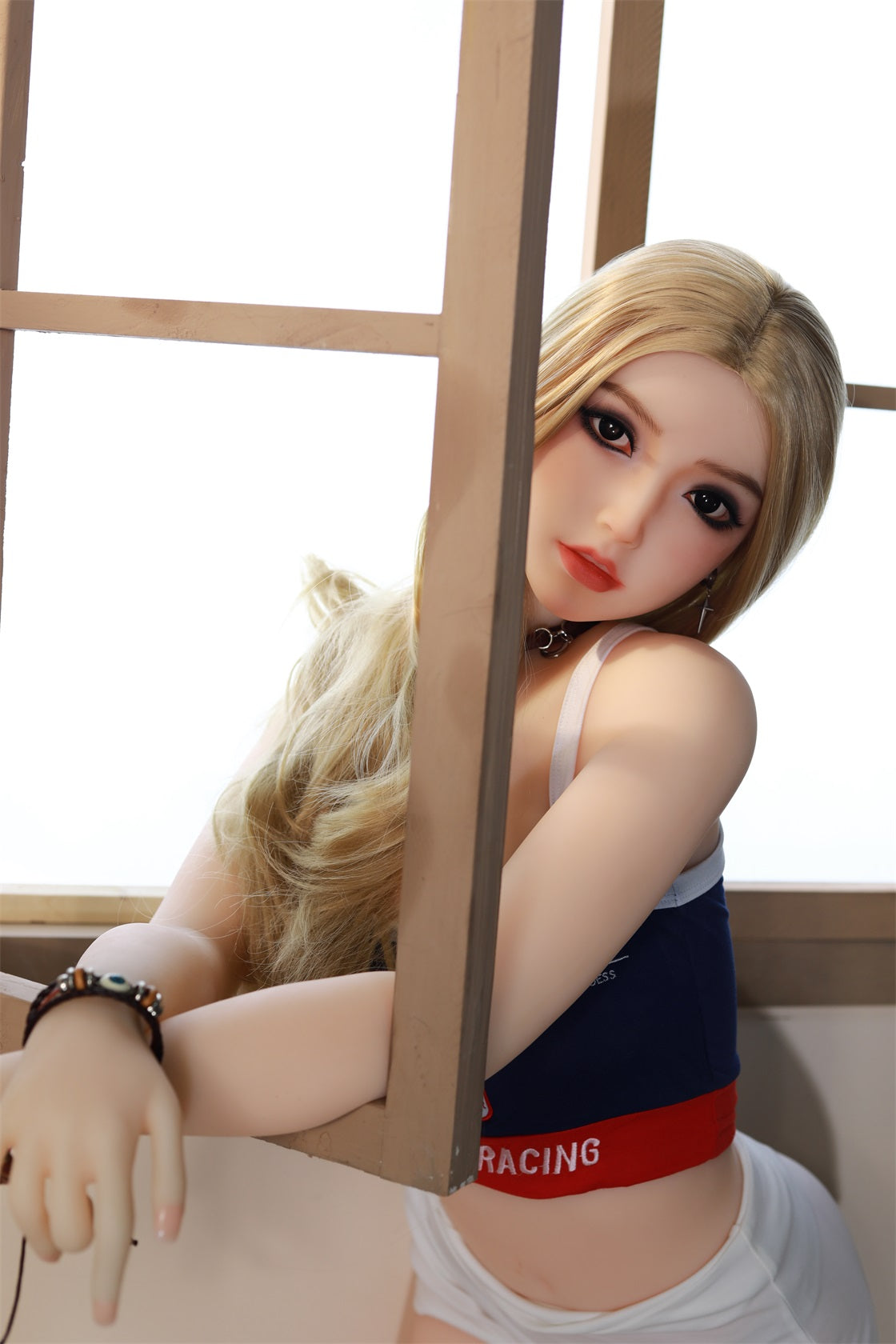 Adult Doll in USA | Rifrano Doll 155cm 5ft1in White Skin Blonde Hair Slim Body Flat Chest TPE Sex Doll - Kiana