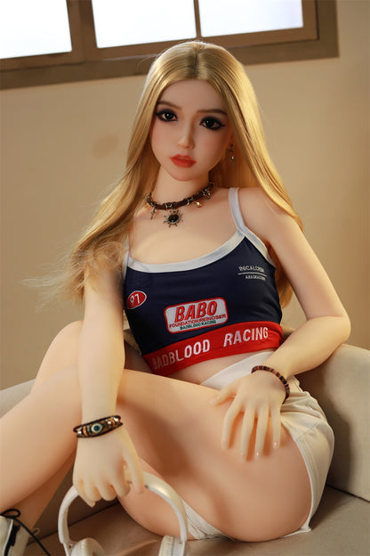 Adult Doll in USA | Rifrano Doll 155cm 5ft1in White Skin Blonde Hair Slim Body Flat Chest TPE Sex Doll - Kiana