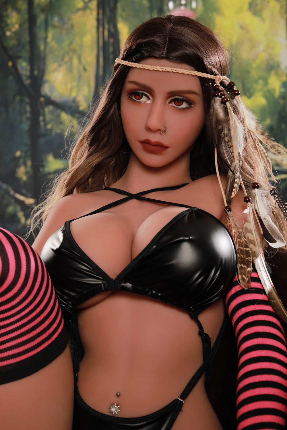 US Stock | Rifrano Doll 158cm 5ft2in Light Tan Big Breast Life Size TPE Sex Love Doll - Feery