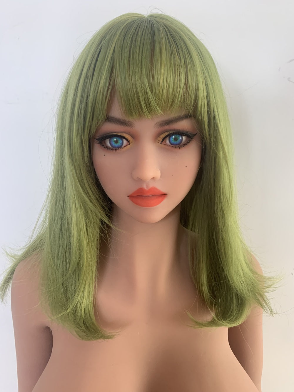 US Stock | Rifrano Doll 158cm 5ft2in Green Hair Real Full Size Big Boobs TPE Sex Doll - Nia