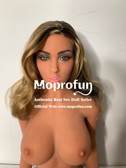 US Stock | Rifrano Doll 158cm 5ft2in Blonde Hair Tan Skin Big Breast TPE Sex Doll for Single Man - Ml