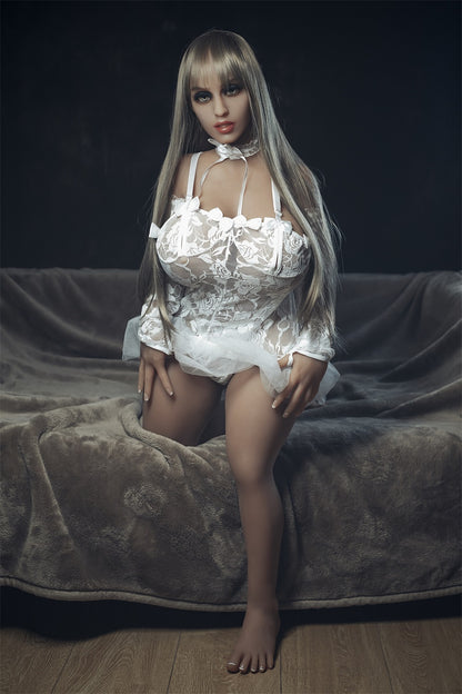US Stock RRA Doll Tan Skin Fat Body Big Beautiful Woman Blonde Hair Mature Busty Sex Doll - Mety