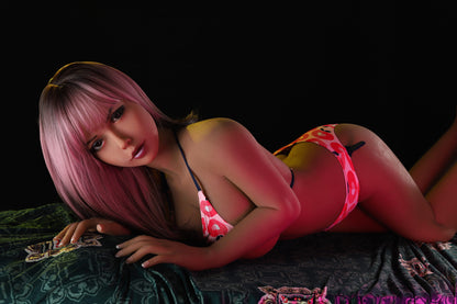 US Stock | Galaxy Dolls D Cup Gel Breast Pink Hair Skinny Body Realistic TPE Sex Doll - Manon