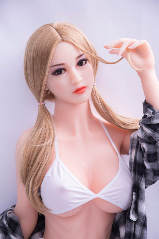 Sex Doll in USA | Rifrano Doll 4ft12in Nature Skin Blonde Hair Skinny Body TPE Sex Doll - Brielle