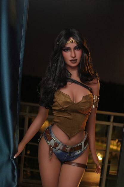 US Stock | AIBEI Doll 158cm/5ft2 Big Breast Latina Style TPE Sex Doll - Harper