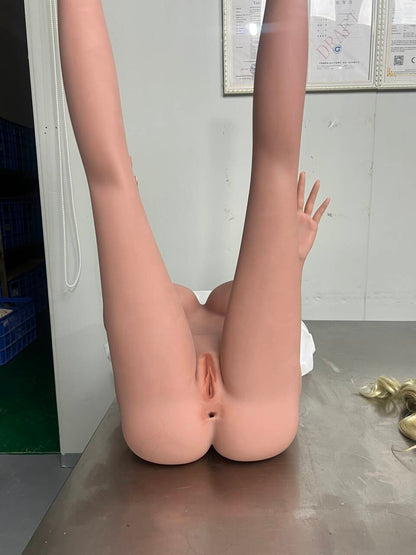 US Stock | AIBEI Doll 158cm 5ft2 Silver Hair Big Breast TPE Sex Doll - Mina