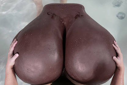 Climax Doll 1:1 Life Size Lifelike Black Skin Super Big Butt Torso Sex Doll Male Masturbator - R3