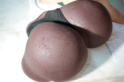 Climax Doll 1:1 Life Size Lifelike Black Skin Super Big Butt Torso Sex Doll Male Masturbator - R3