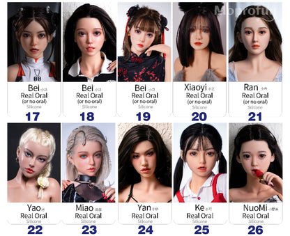 Jarliet Doll | Single Soft ROS Silicone Head with Movable Jaw for Blowjob Oral Play