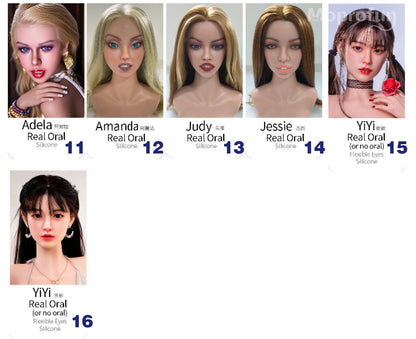 Jarliet Doll | Single Soft ROS Silicone Head with Movable Jaw for Blowjob Oral Play