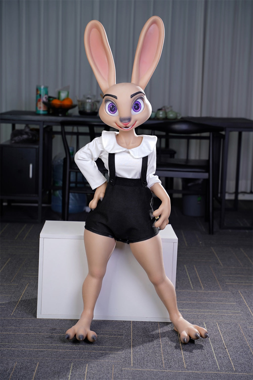 Dolls Castle Lifelike Bunny Animal Rabittie Style Silicone Furry Fantasy Doll - Rabit