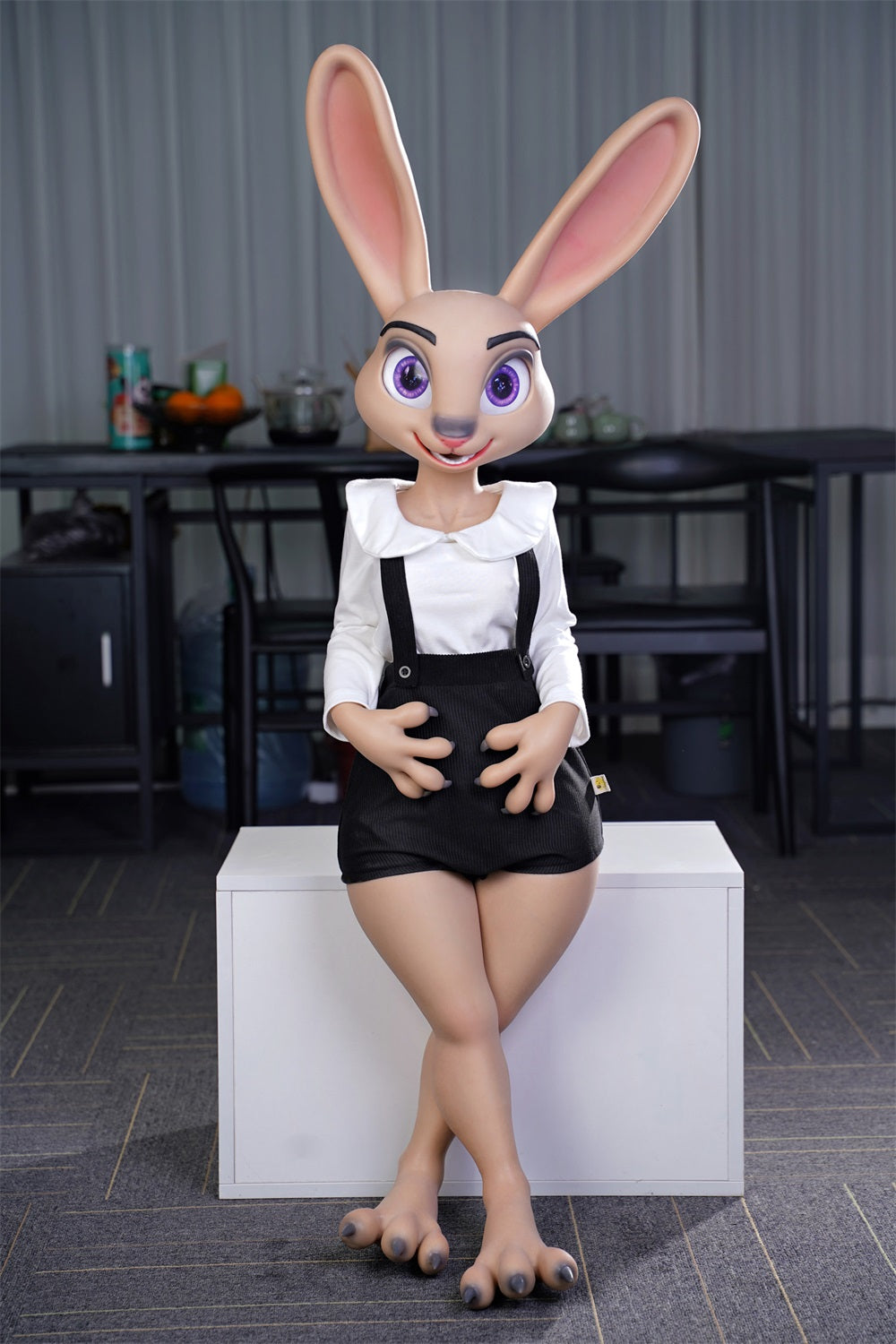 Dolls Castle Lifelike Bunny Animal Rabittie Style Silicone Furry Fantasy Doll - Rabit