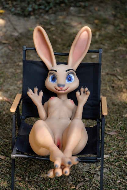 Dolls Castle Life Size Realistic Bunny Animal Rabittie Silicone Furry Fantasy Doll - Rab