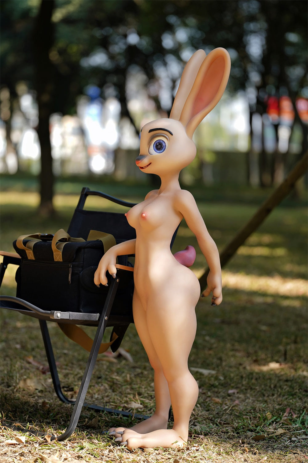 Dolls Castle Life Size Realistic Bunny Animal Rabittie Silicone Furry Fantasy Doll - Rab