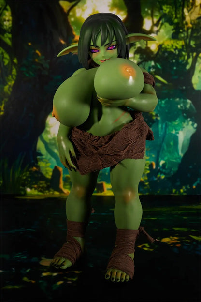 Climax Doll | Green Skin Cosplay Monster Goblin Style ACG Anime Silicone Material Doll - Zarga