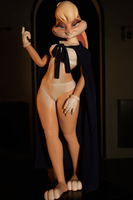 EU Stock Climax Doll | 150cm 4ft11in Cartoon Cosplay Anime Style Full Silicone Rabbit Head Sex Doll - Lola