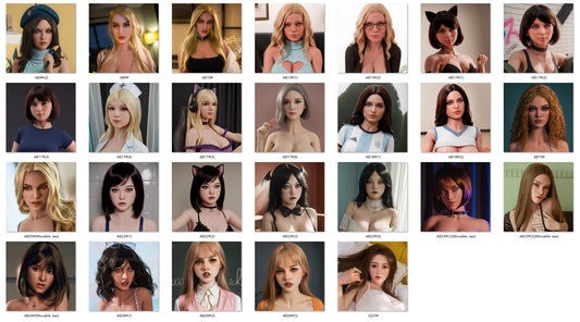 AIBEI Doll | Removable Single Silicone Love Doll Head for Full Size Sex Dolls