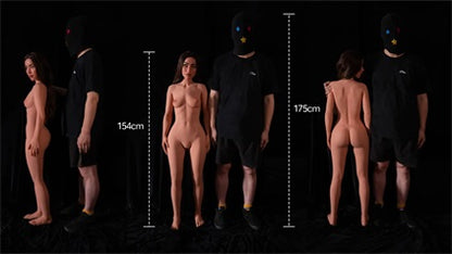 Climax Doll | 154cm 5ft Full Size Middle Eastern Style Hybrid TPE Love Doll with ROS Silicone Head for Divorced Guys - S Tori