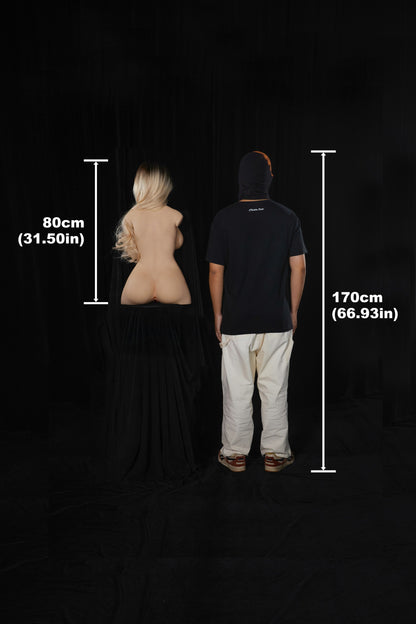 Climax Doll | 33LB E Cup Realistic Full Silicone Gold Hair Mature American Woman Half Body Big Chest Adult Sex Doll Torso - ULW 662# Miko