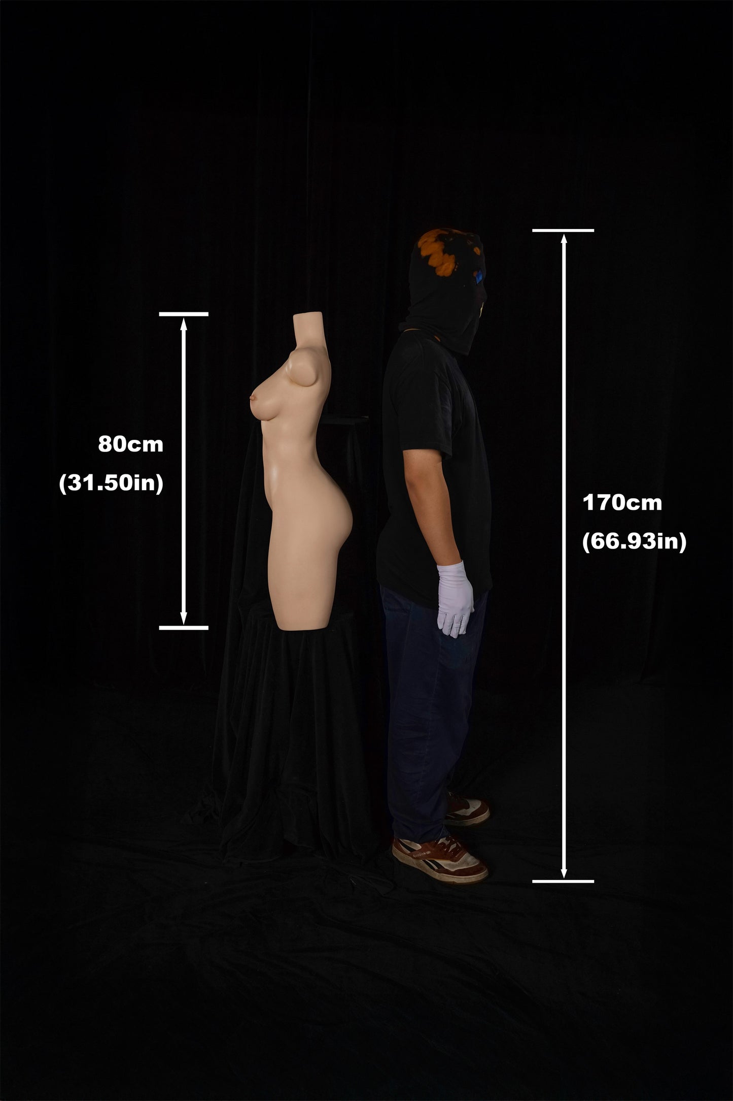 Climax Doll | 37LB Nature Skin Lightweight Realistic Full Silicone Half Body Adult Sex Doll Torso - ULW 882#