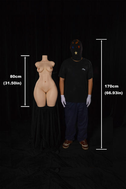 Climax Doll | 37LB Nature Skin Lightweight Realistic Full Silicone Half Body Adult Sex Doll Torso - ULW 882#
