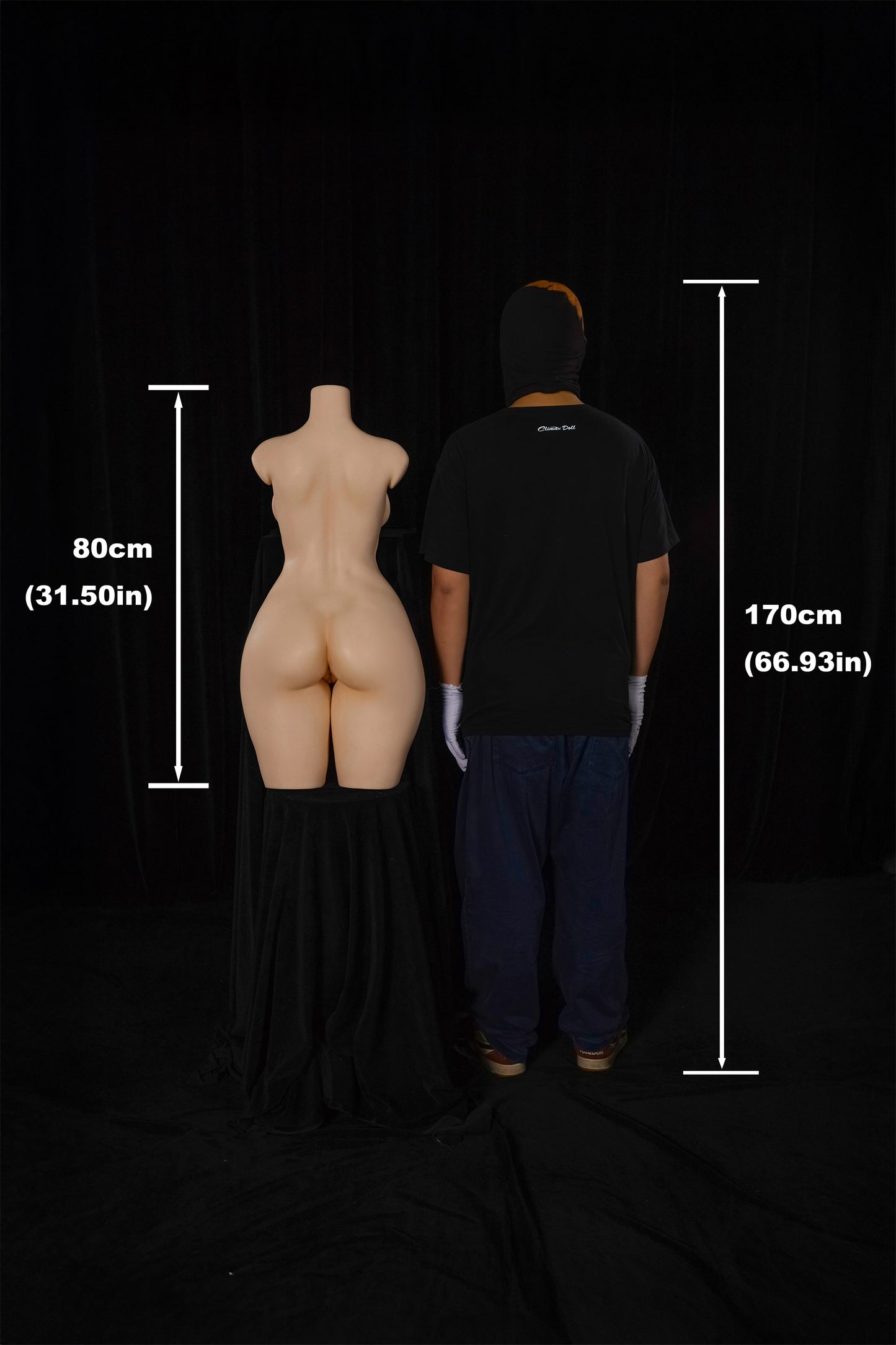 Climax Doll | 37LB Nature Skin Lightweight Realistic Full Silicone Half Body Adult Sex Doll Torso - ULW 882#