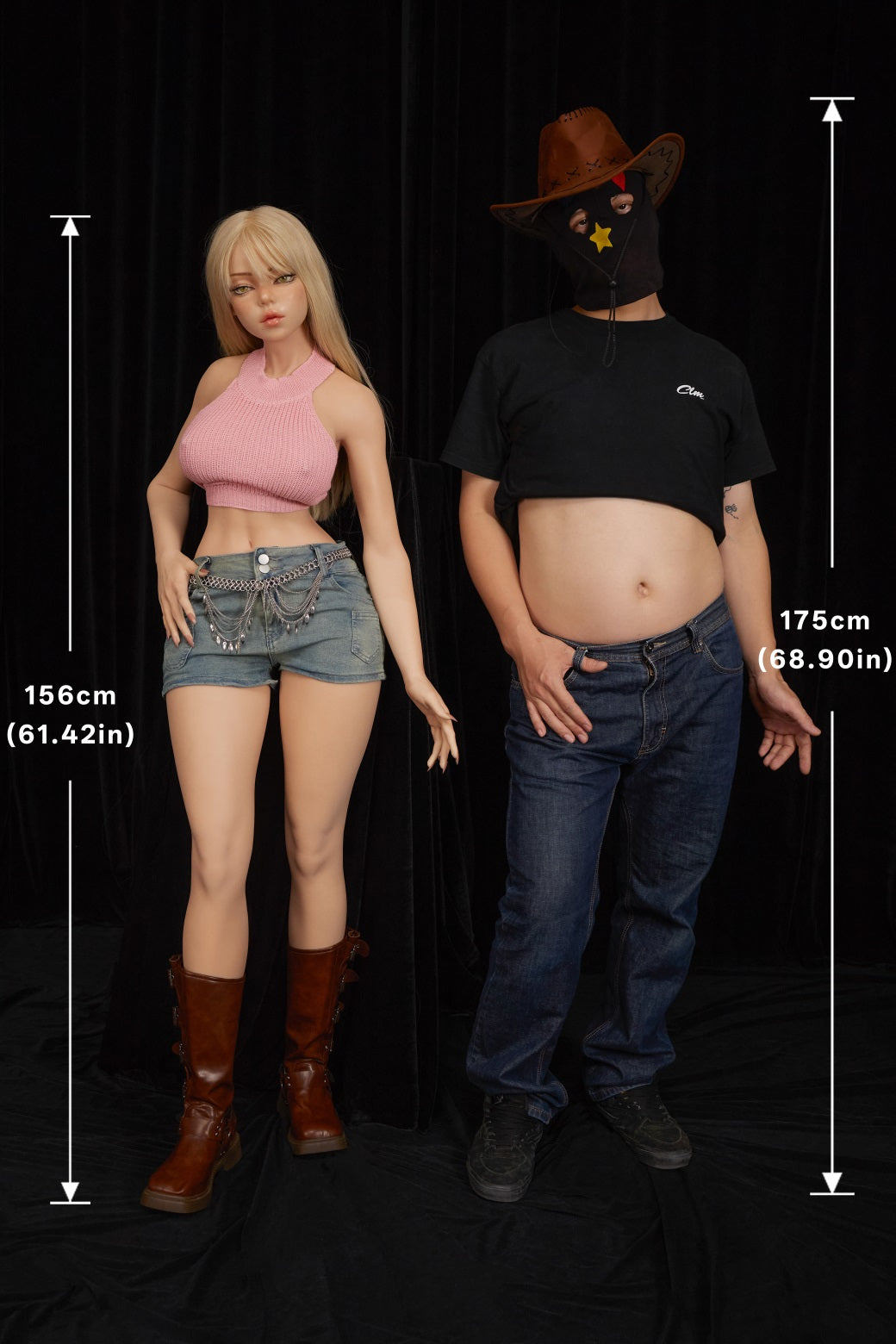 Climax Doll | 5ft1in F Cup Soft Silicone Boobs Full Size Lifelike Petite Body Love Doll with ROS Silicone Head - Rhea