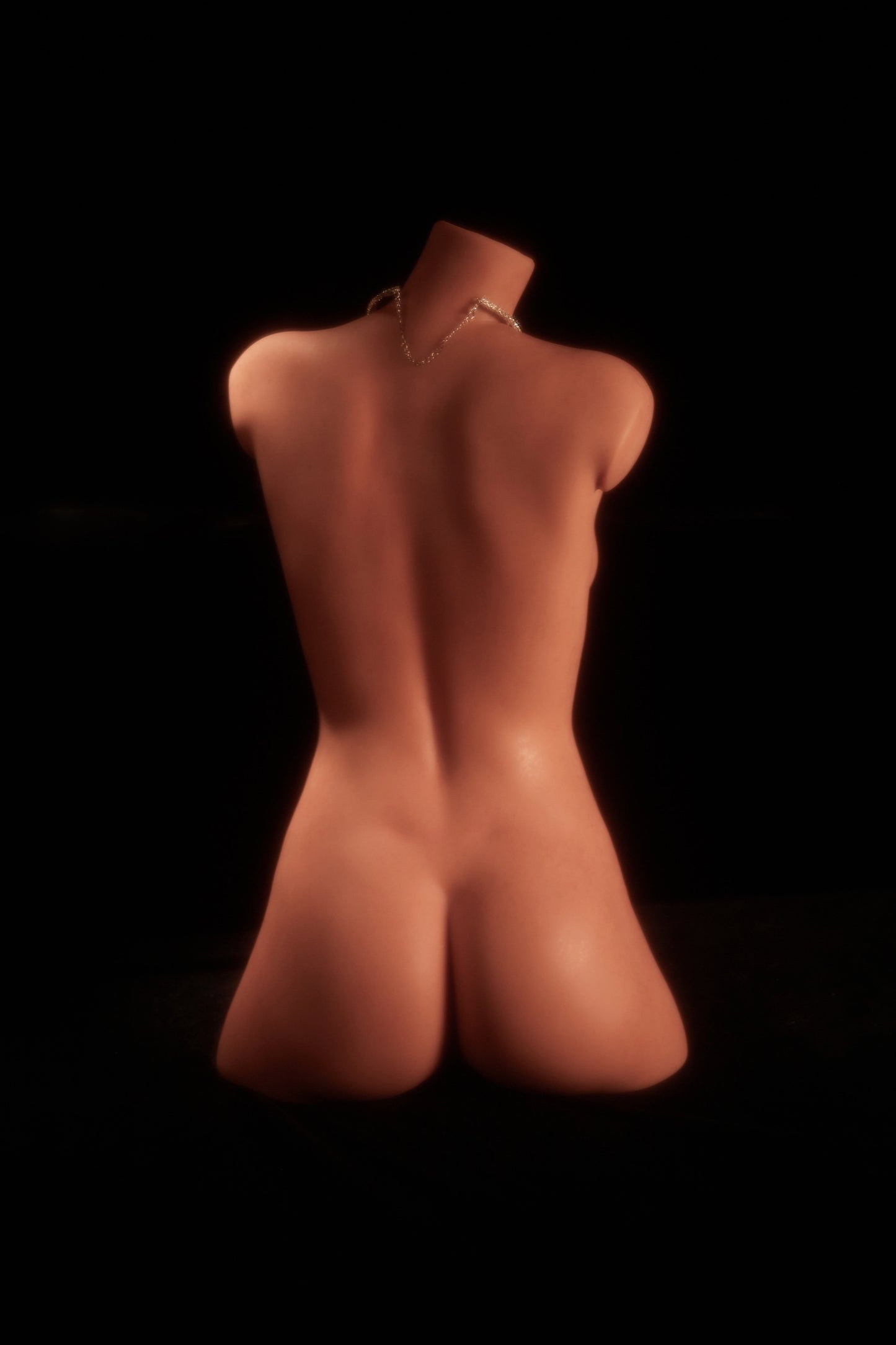 Climax Doll | 27LB Tan Skin Realistic Full Silicone Half Body Flat Chest Adult Sex Doll Torso for Single Men - ULW 661#