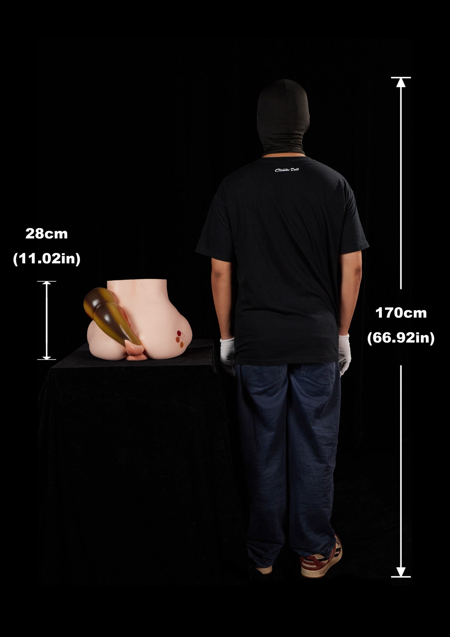Climax Doll 34LB Heavy Lifelike Scale Premium Realistic Silicone Huge Butt Torso Adult Sex Doll - PA Peppy