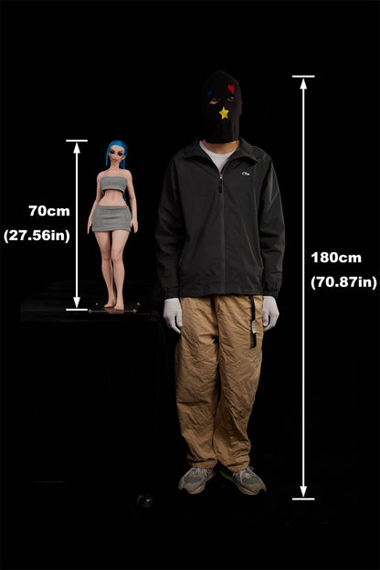 Climax Doll | Mini Realistic Scale ACG Anime Cosplay Silicone Figure Doll for Doll Collector - Si70 MO Jetta | CLM Classic
