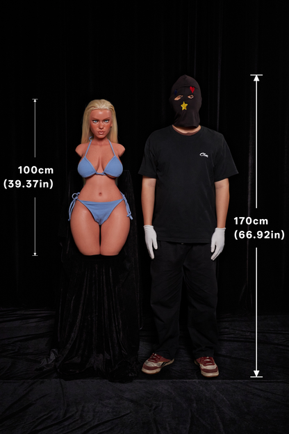 Climax Doll | 86LB E Cup Realistic Full Silicone Tan Skin Mature American Woman Half Body Adult Sex Doll Torso - ULW 883# Fiora