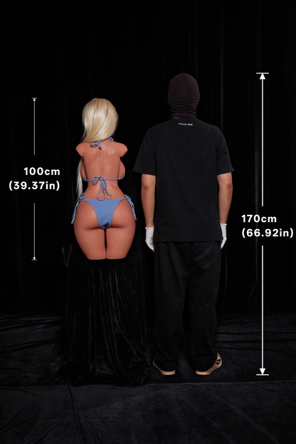 Climax Doll | 86LB E Cup Realistic Full Silicone Tan Skin Mature American Woman Half Body Adult Sex Doll Torso - ULW 883# Fiora