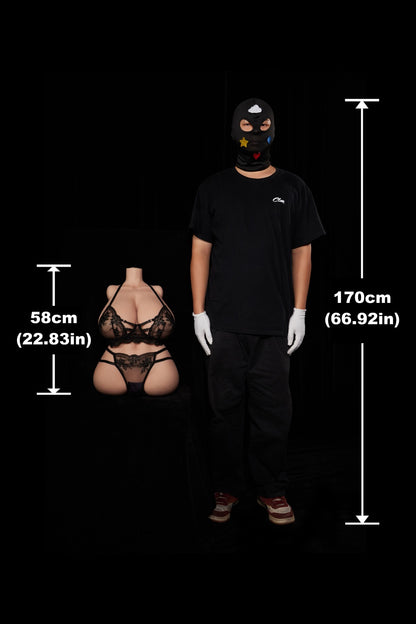 Climax Doll Half Body Big Soft Jel Boobs Gel Butt Silicone Adult Sex Doll Torso