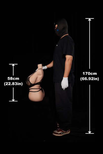 Climax Doll Half Body Big Soft Jel Boobs Gel Butt Silicone Adult Sex Doll Torso