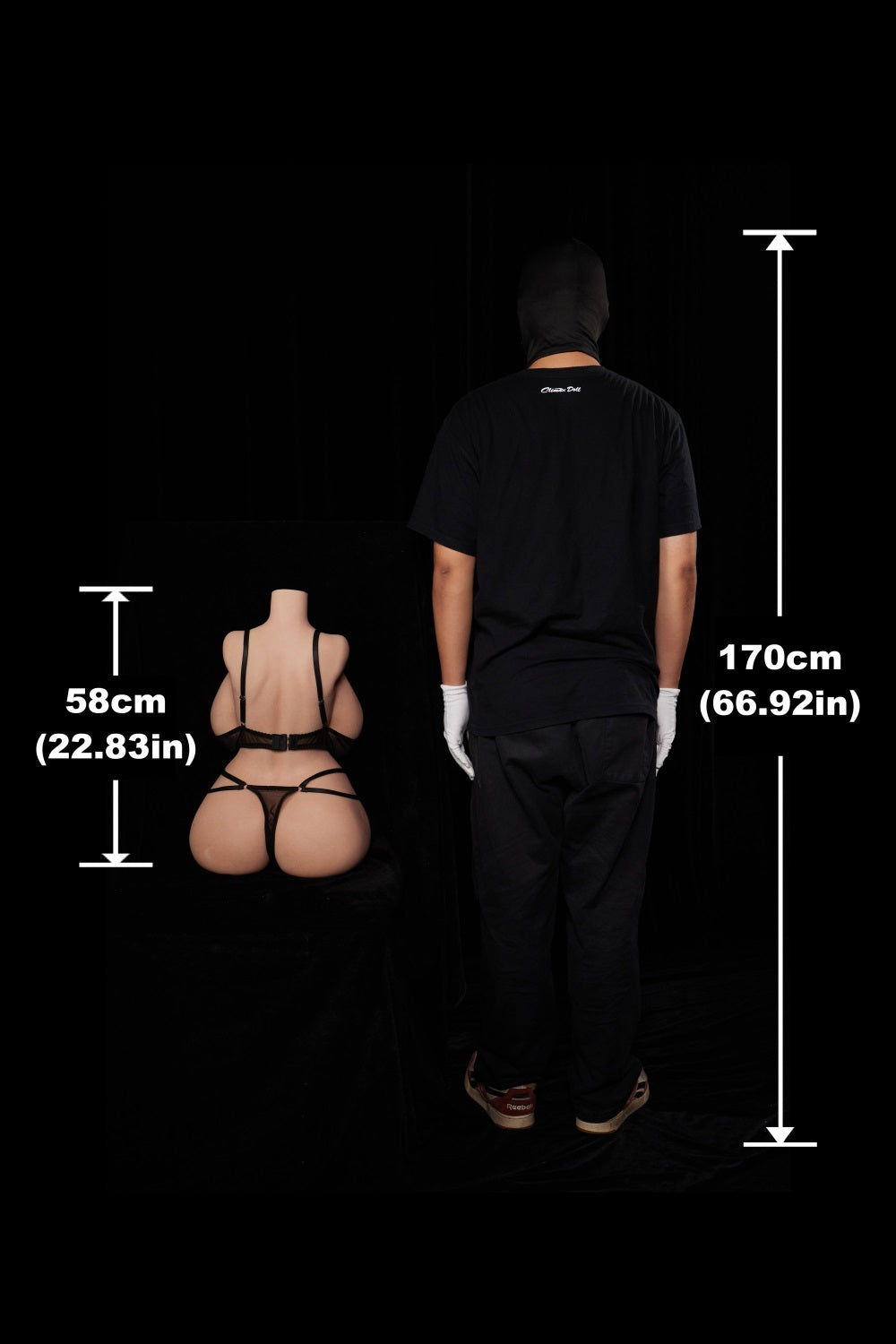 Climax Doll Half Body Big Soft Jel Boobs Gel Butt Silicone Adult Sex Doll Torso