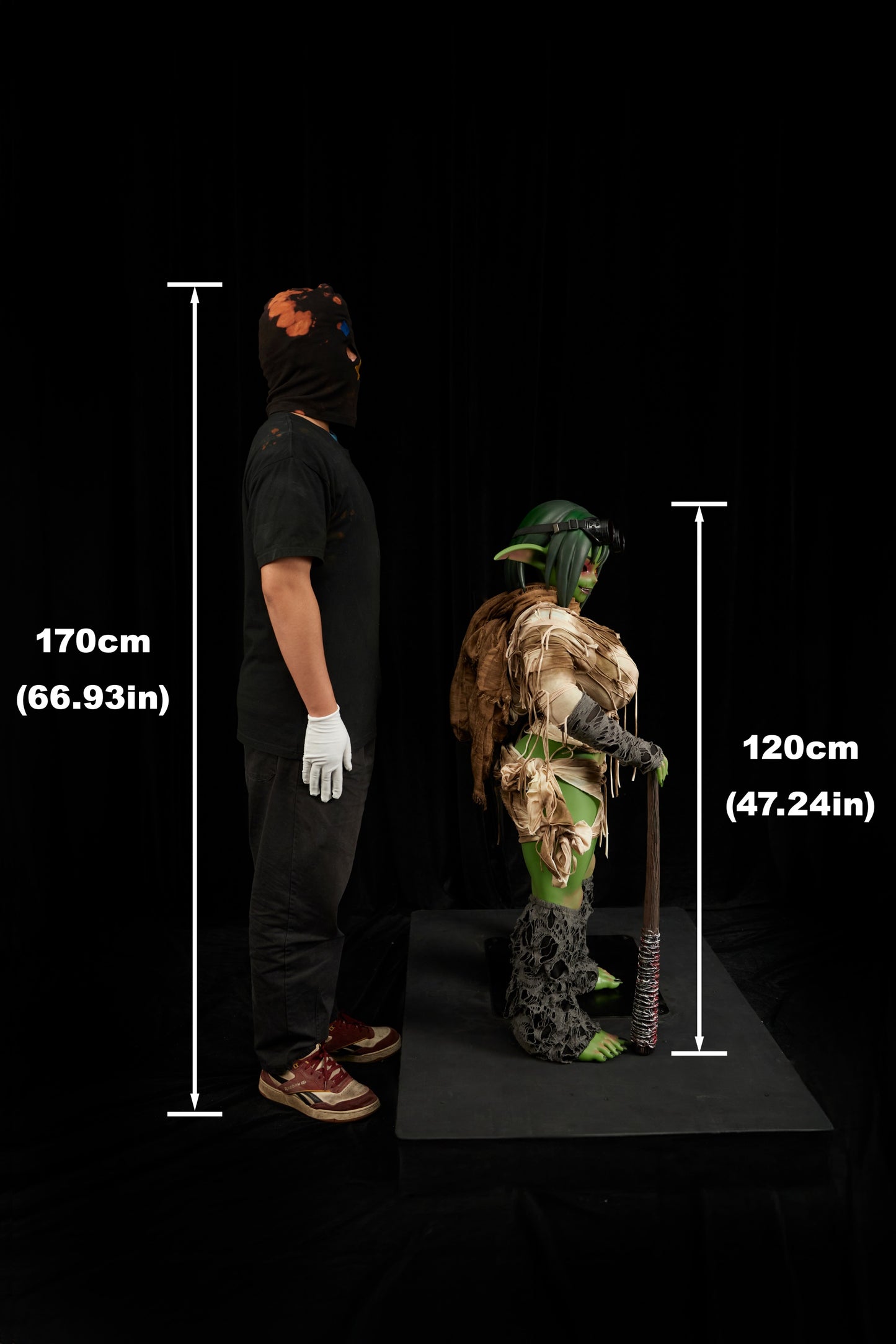 Climax Doll | Life Size Realistic Green Skin Cosplay Monster Goblin Style ACG Anime Silicone Material Doll - Barza