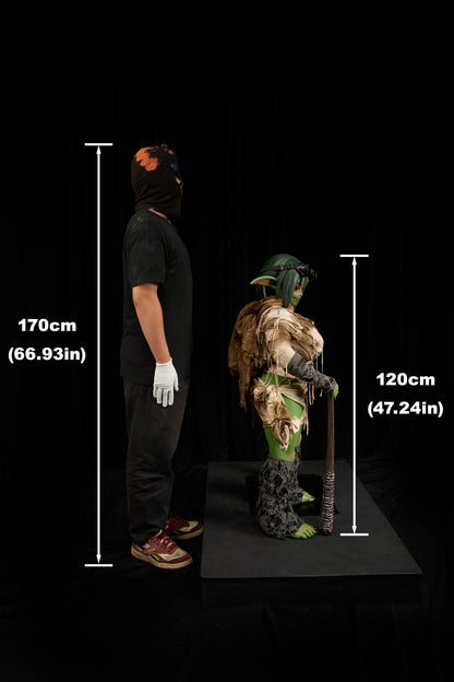 Climax Doll | Life Size Realistic Green Skin Cosplay Monster Goblin Style ACG Anime Silicone Material Doll - Barza