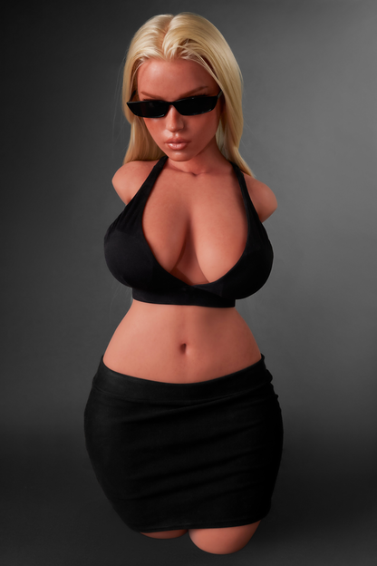 Climax Doll | 86LB E Cup Realistic Full Silicone Tan Skin Mature American Woman Half Body Adult Sex Doll Torso - ULW 883# Fiora