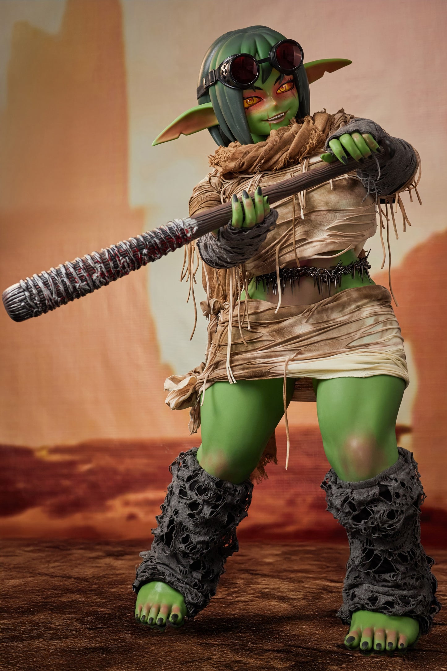 Climax Doll | Life Size Realistic Green Skin Cosplay Monster Goblin Style ACG Anime Silicone Material Doll - Barza