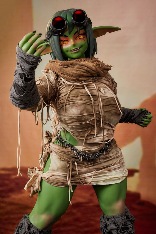 Climax Doll | Life Size Realistic Green Skin Cosplay Monster Goblin Style ACG Anime Silicone Material Doll - Barza