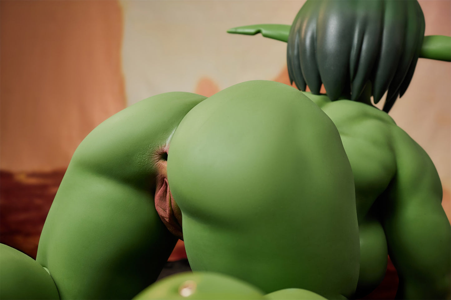 Climax Doll | Life Size Realistic Green Skin Cosplay Monster Goblin Style ACG Anime Silicone Material Doll - Barza